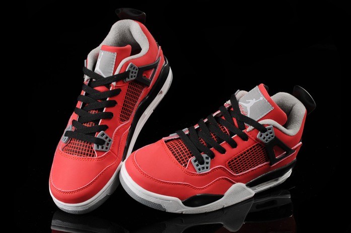 Air Jordan IV 4 Retro Chaussures Femmes Nouveau-Rouge (1)